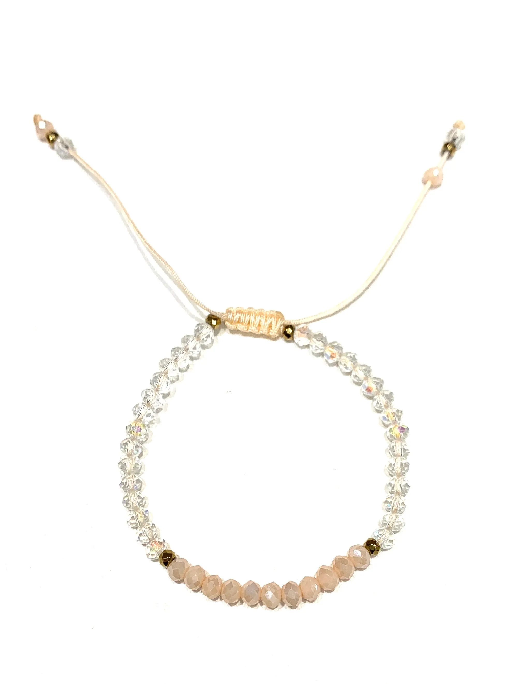 HC DESIGNS- Color Block Crystal Adjustable Bracelet (More Colors Available)