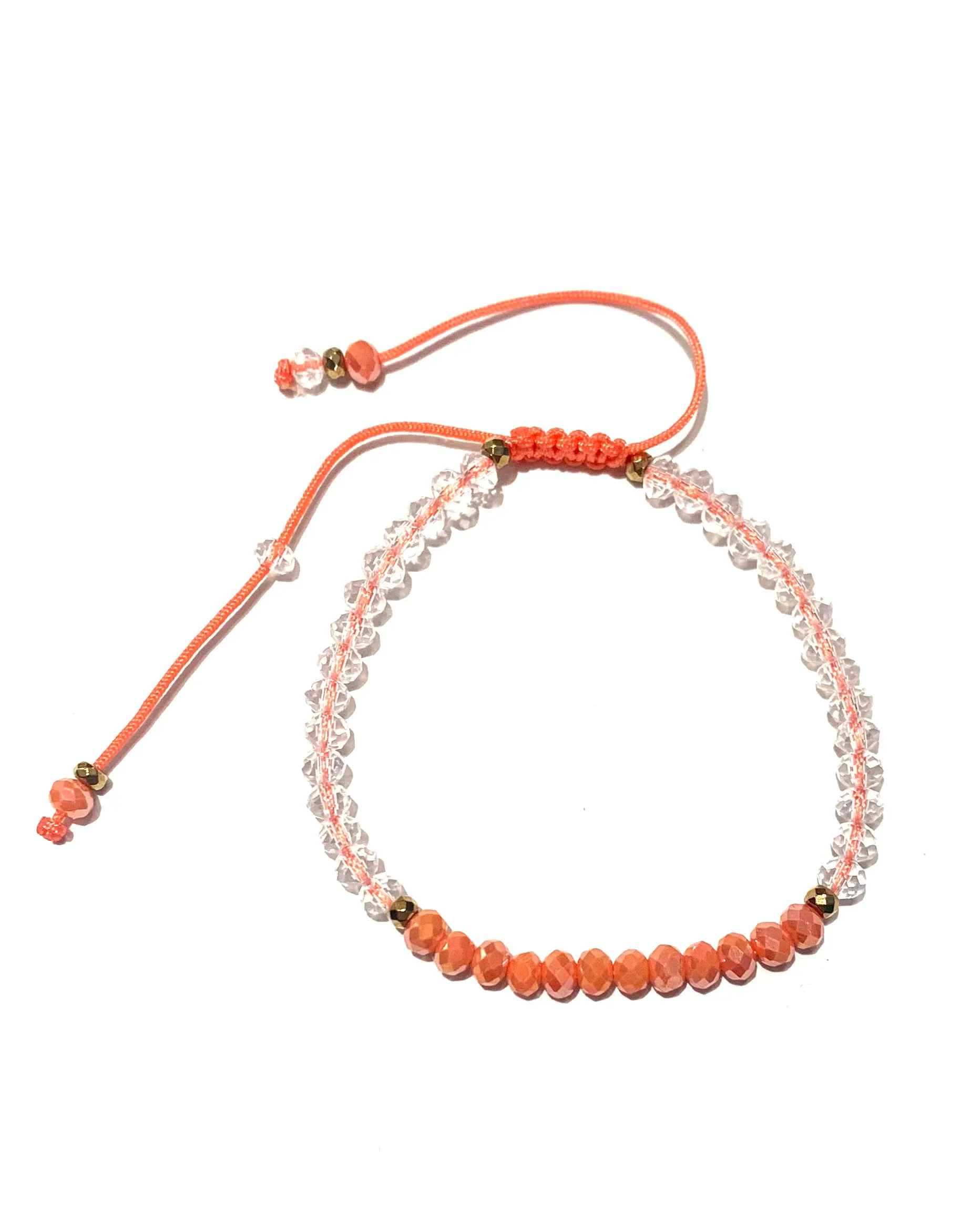 HC DESIGNS- Color Block Crystal Adjustable Bracelet (More Colors Available)