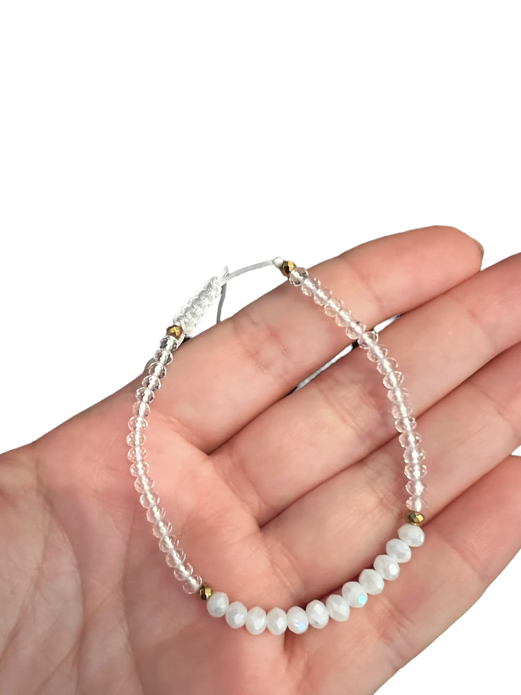 HC DESIGNS- Color Block Crystal Adjustable Bracelet (More Colors Available)