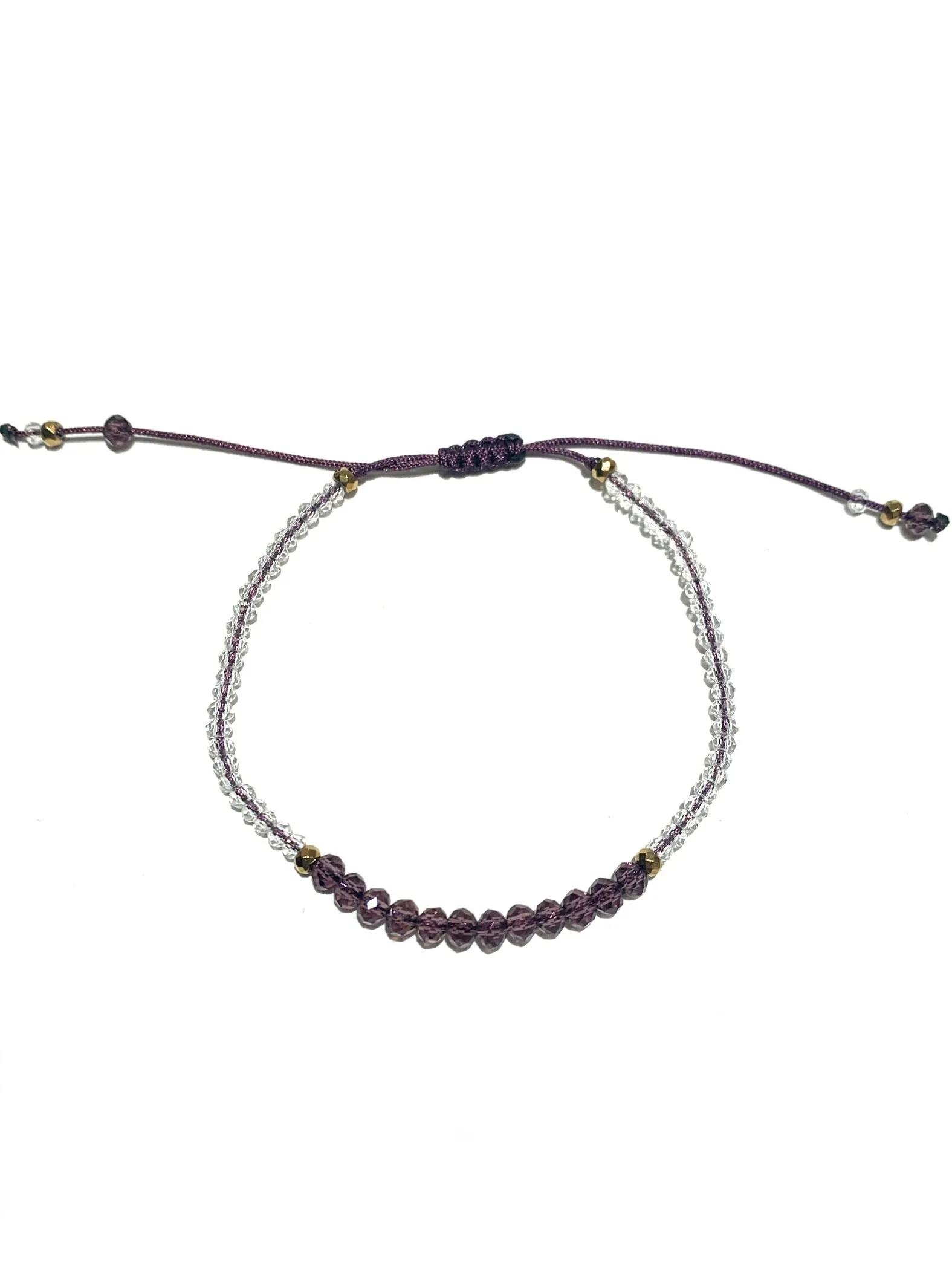 HC DESIGNS- Color Block Crystal Adjustable Bracelet (More Colors Available)