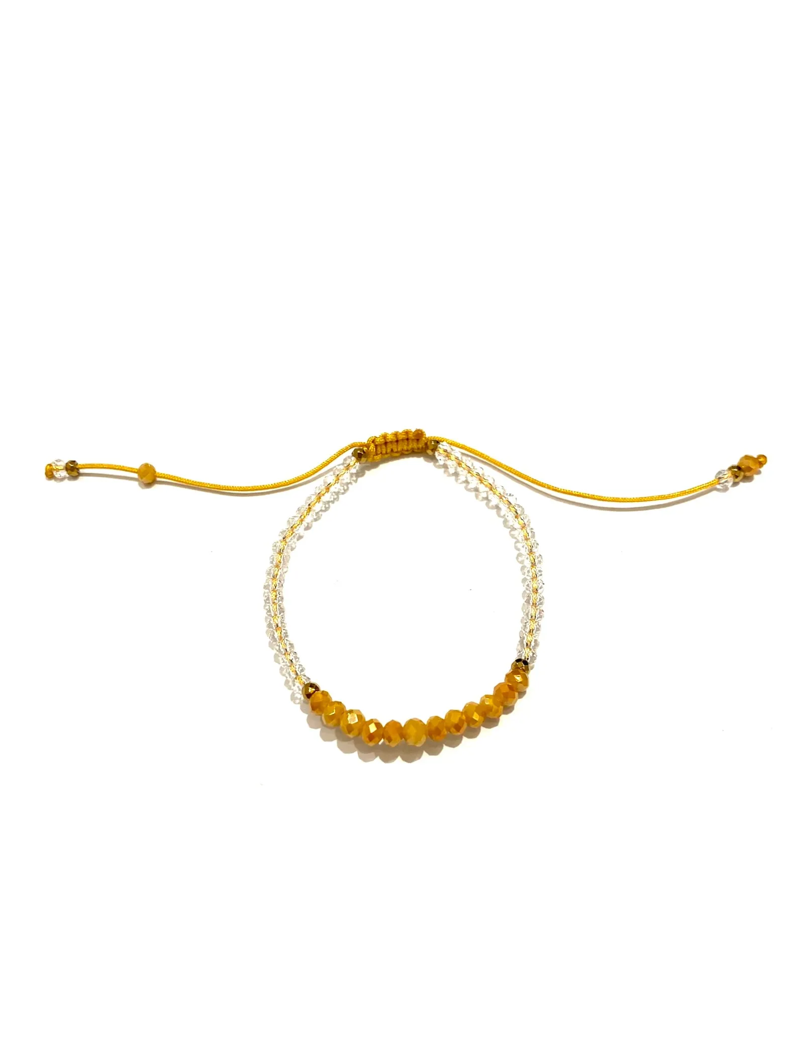 HC DESIGNS- Color Block Crystal Adjustable Bracelet (More Colors Available)
