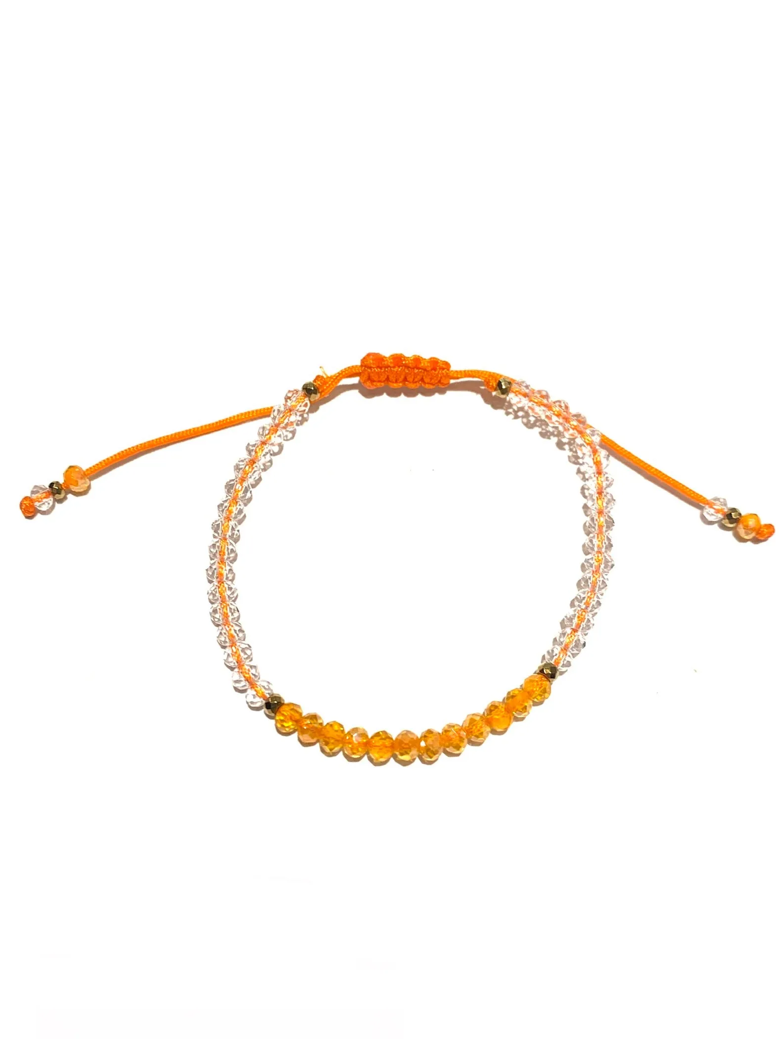 HC DESIGNS- Color Block Crystal Adjustable Bracelet (More Colors Available)
