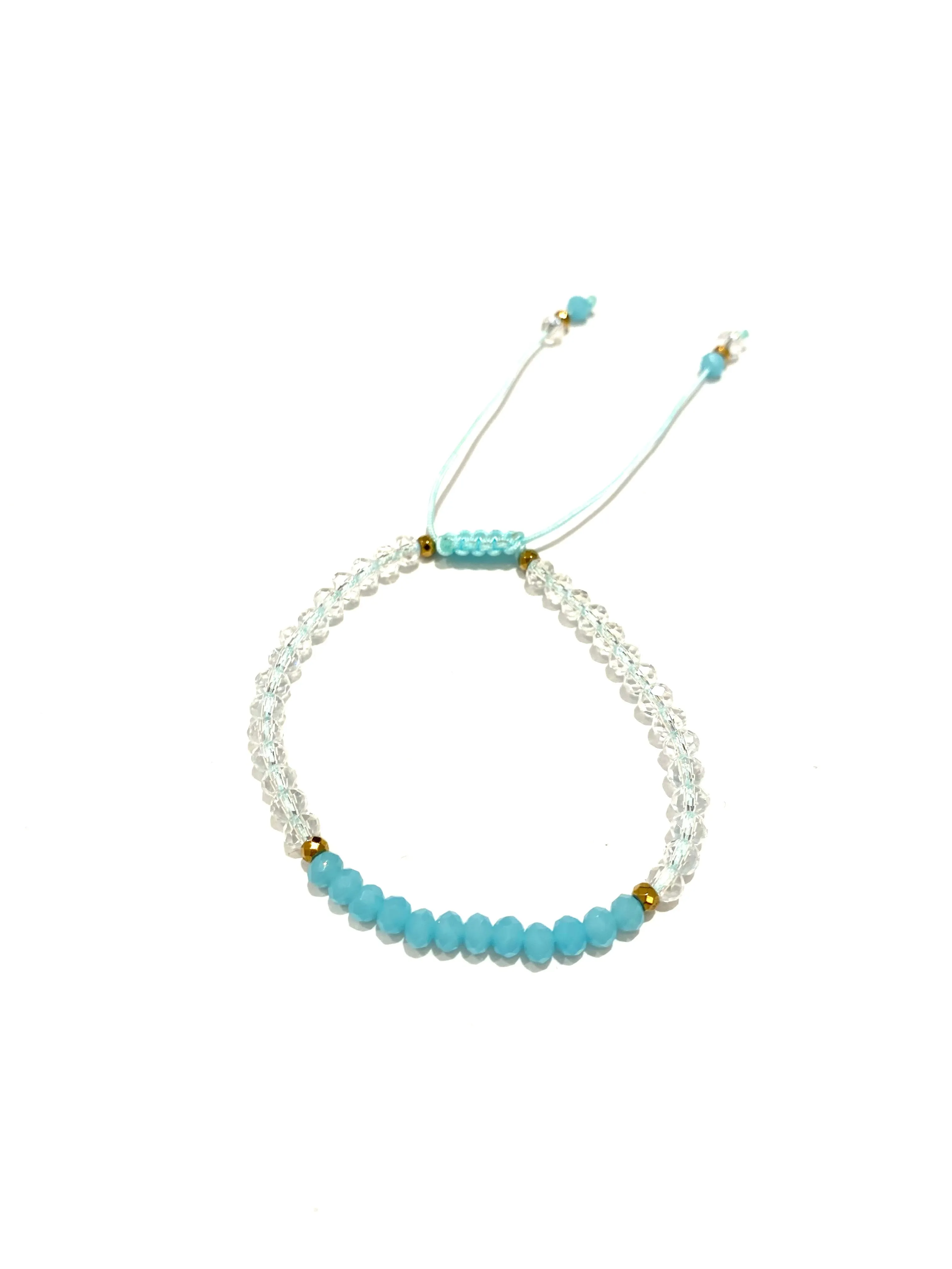HC DESIGNS- Color Block Crystal Adjustable Bracelet (More Colors Available)