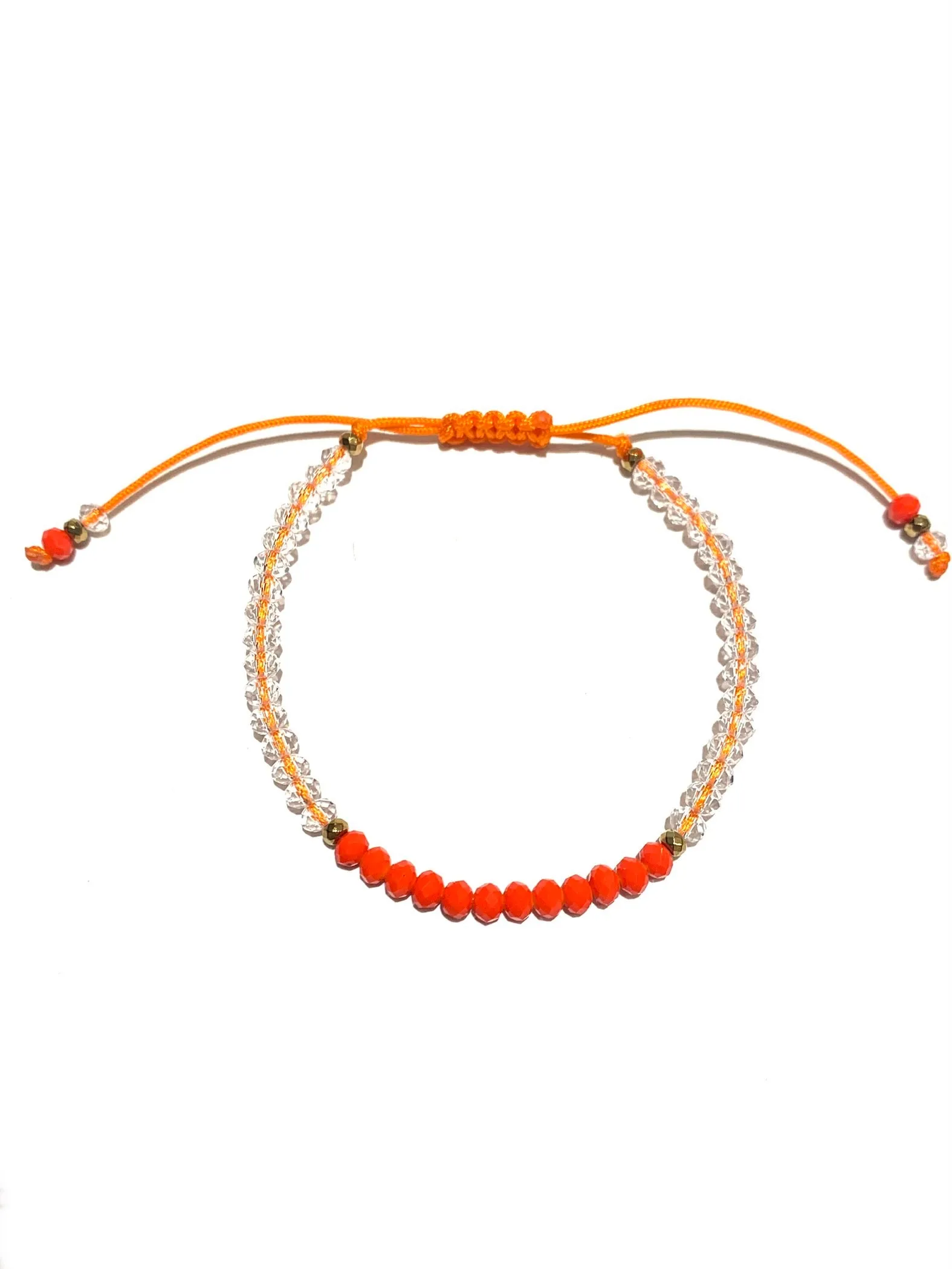 HC DESIGNS- Color Block Crystal Adjustable Bracelet (More Colors Available)