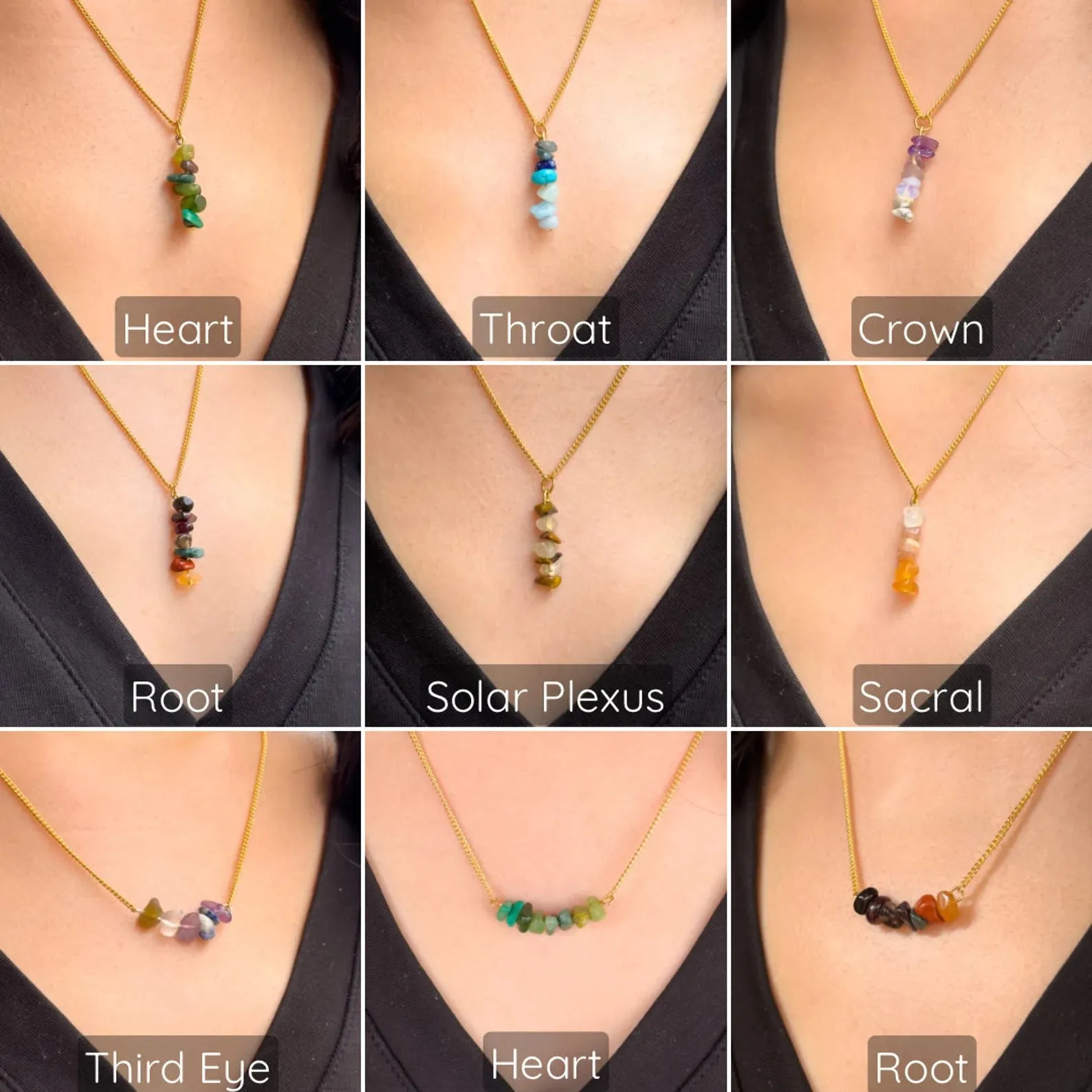 Heart Chakra Dangling Necklace