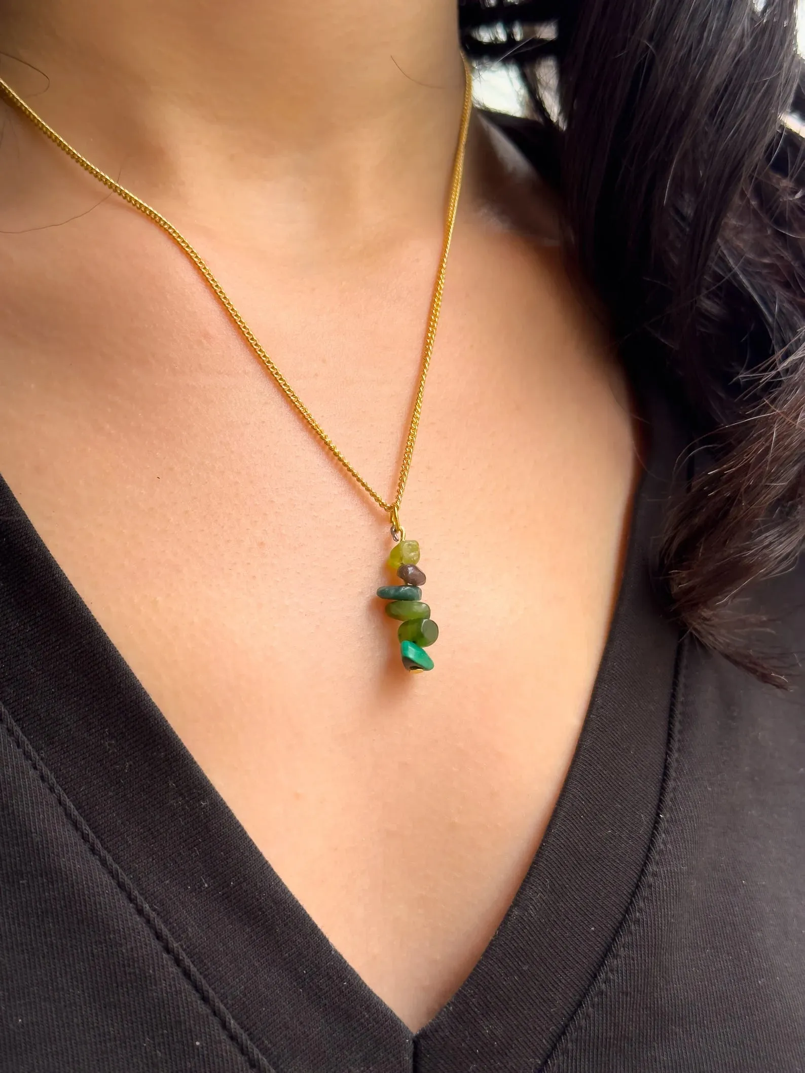 Heart Chakra Dangling Necklace