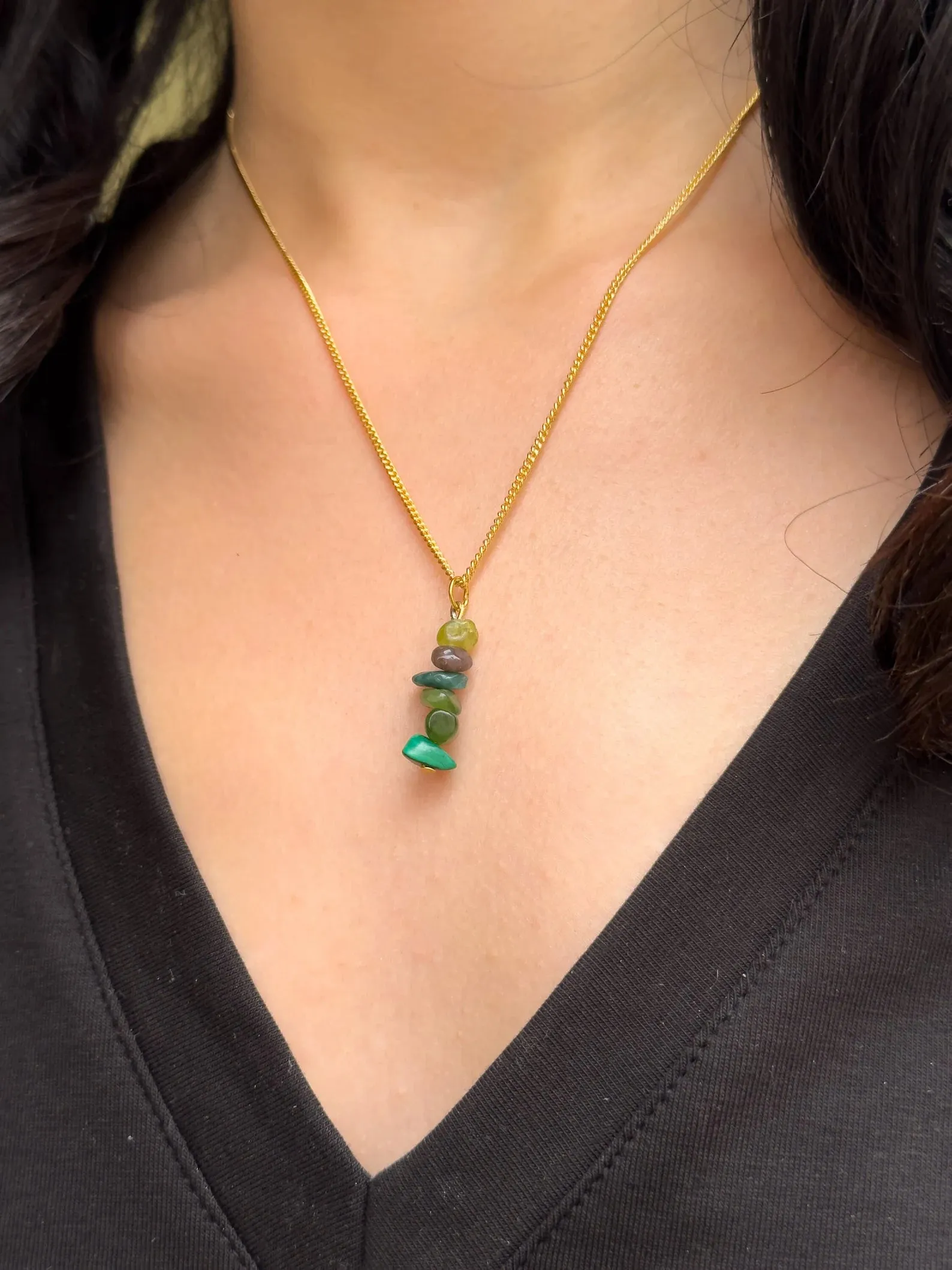 Heart Chakra Dangling Necklace