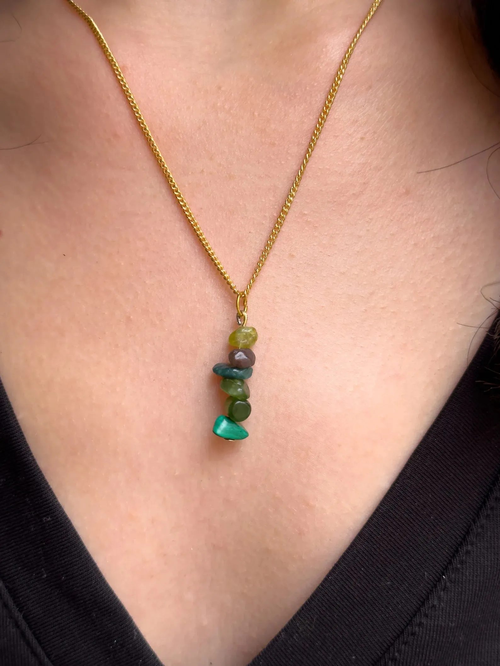 Heart Chakra Dangling Necklace