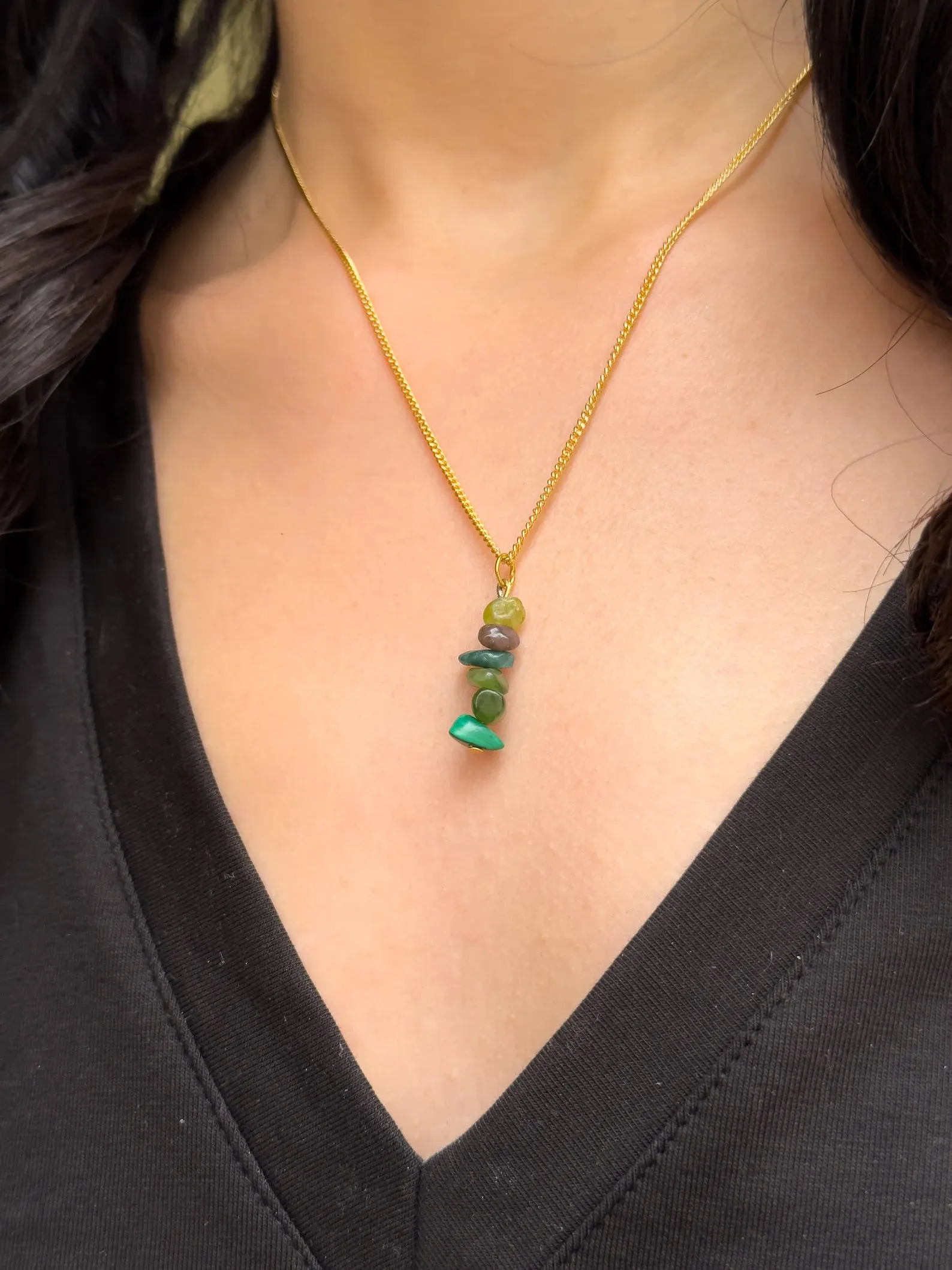 Heart Chakra Dangling Necklace