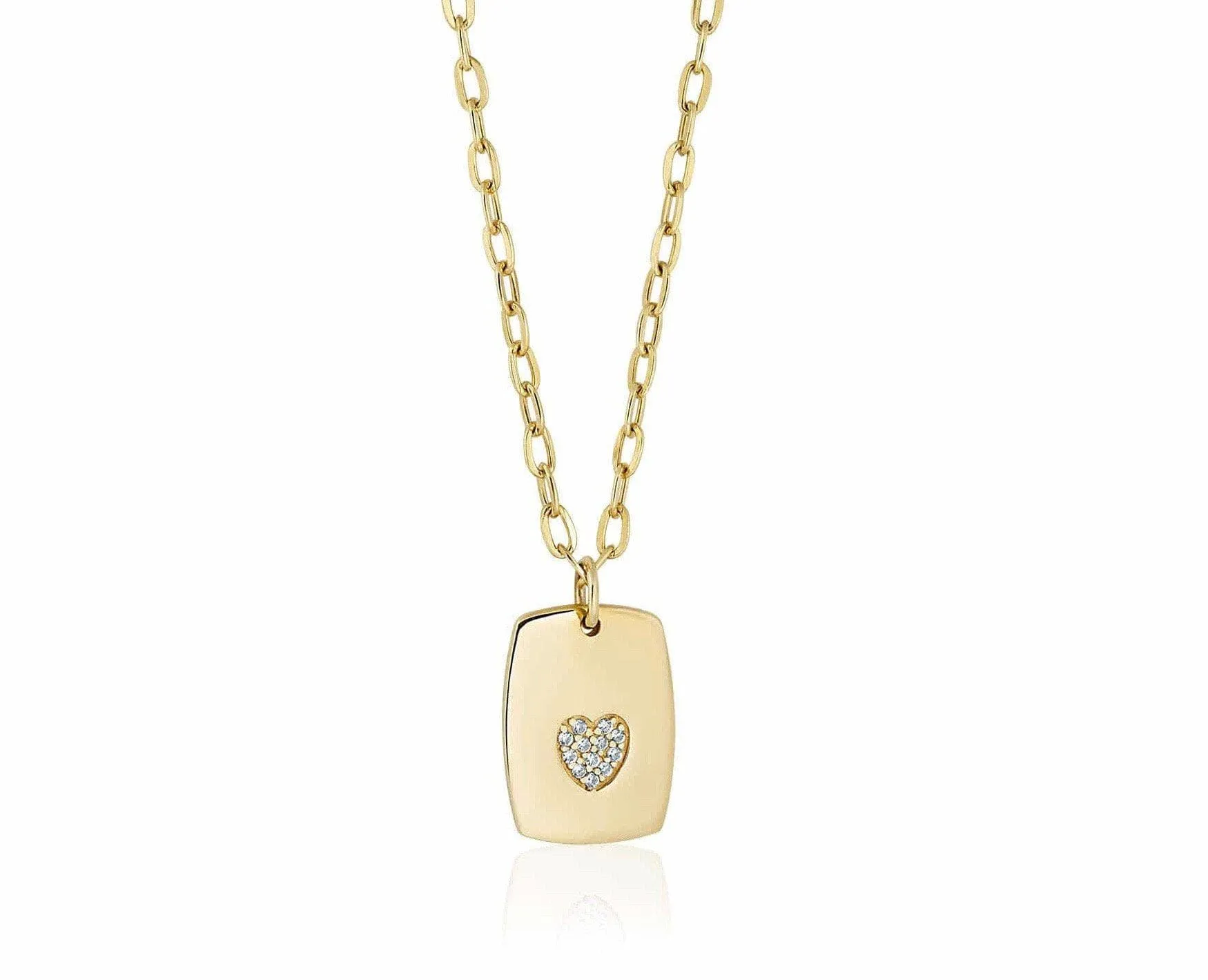 heart dog tag