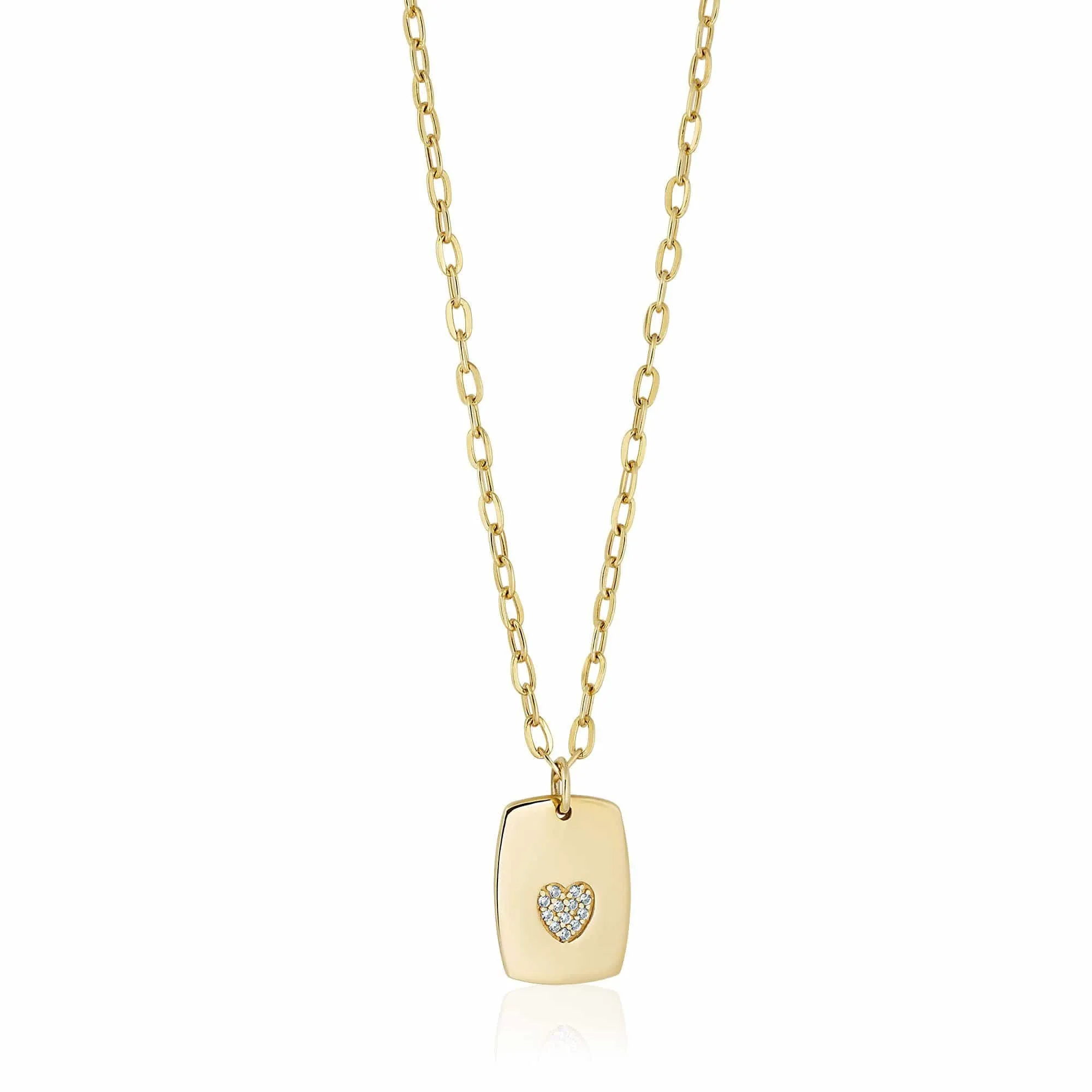 heart dog tag