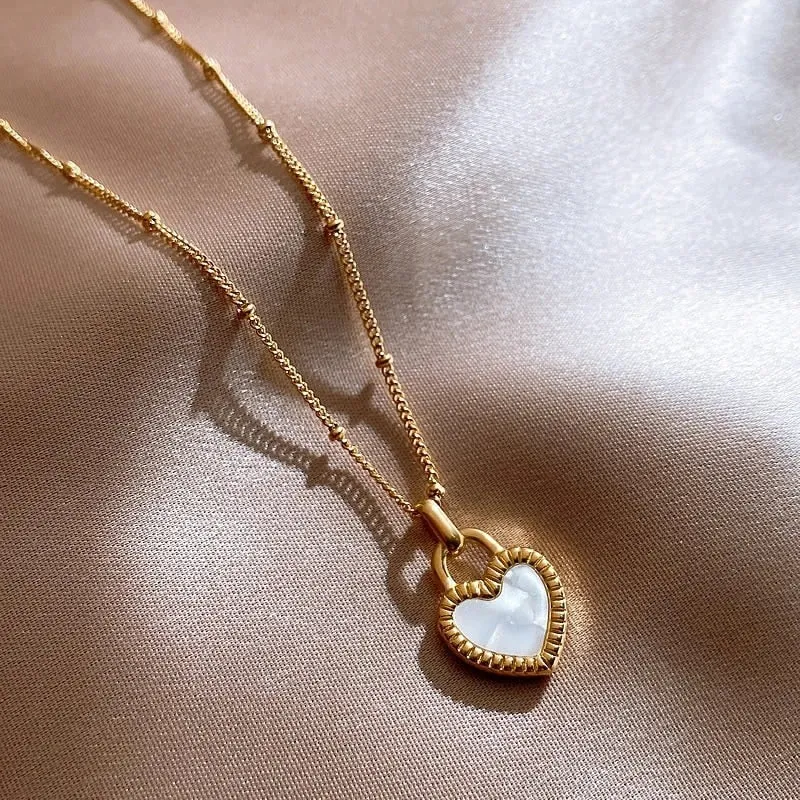 Heart Pendant Necklace For Women