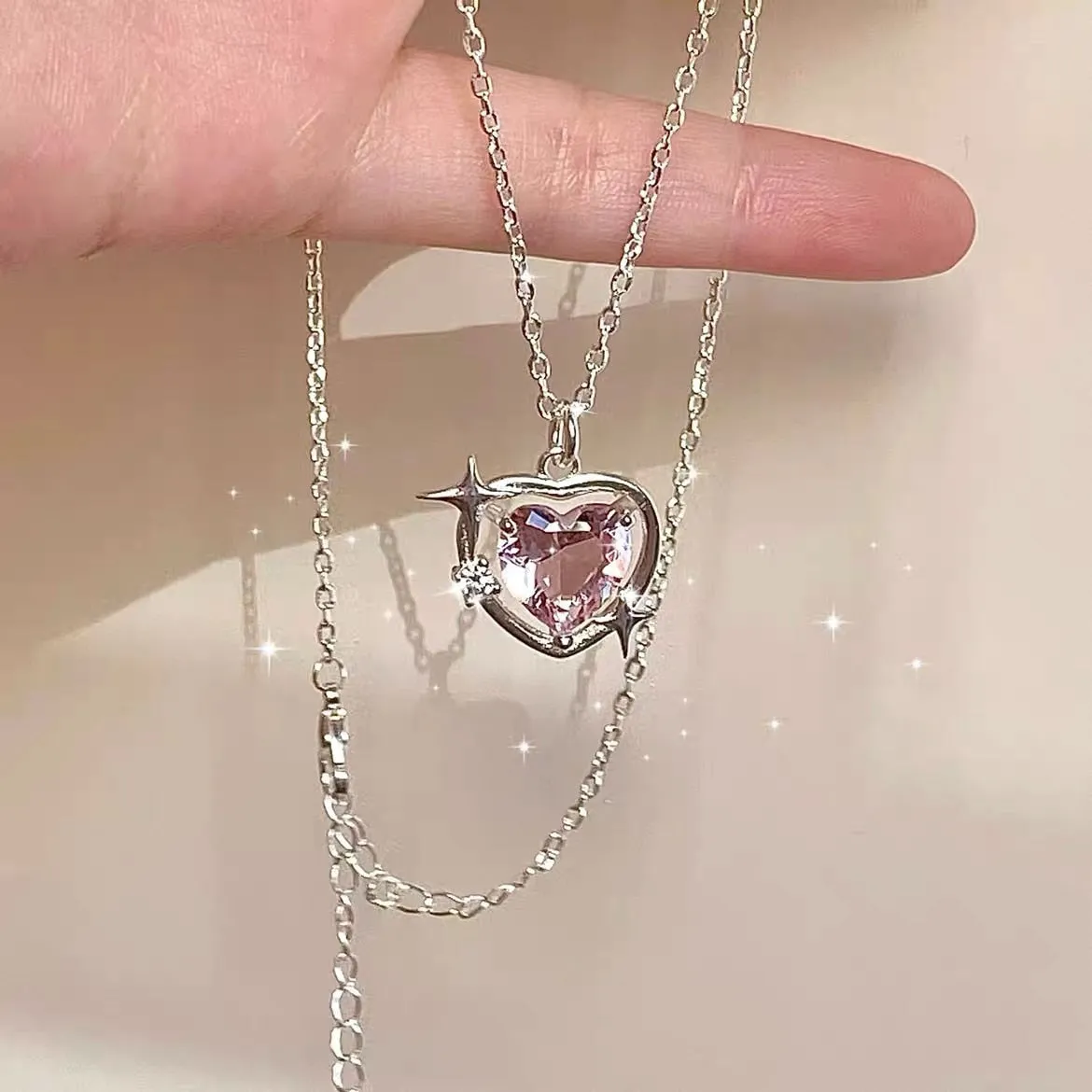 Heart Pendant Necklace For Women