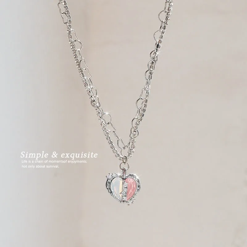 Heart Pendant Necklace For Women