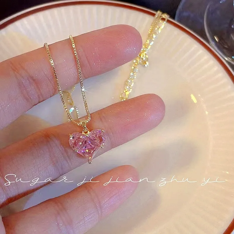 Heart Pendant Necklace For Women