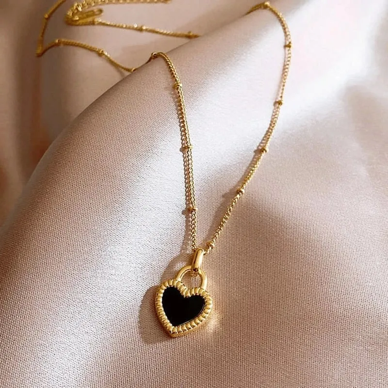 Heart Pendant Necklace For Women