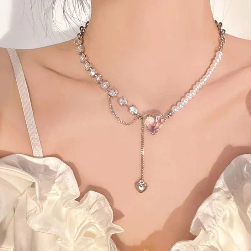 Heart Pendant Necklace For Women