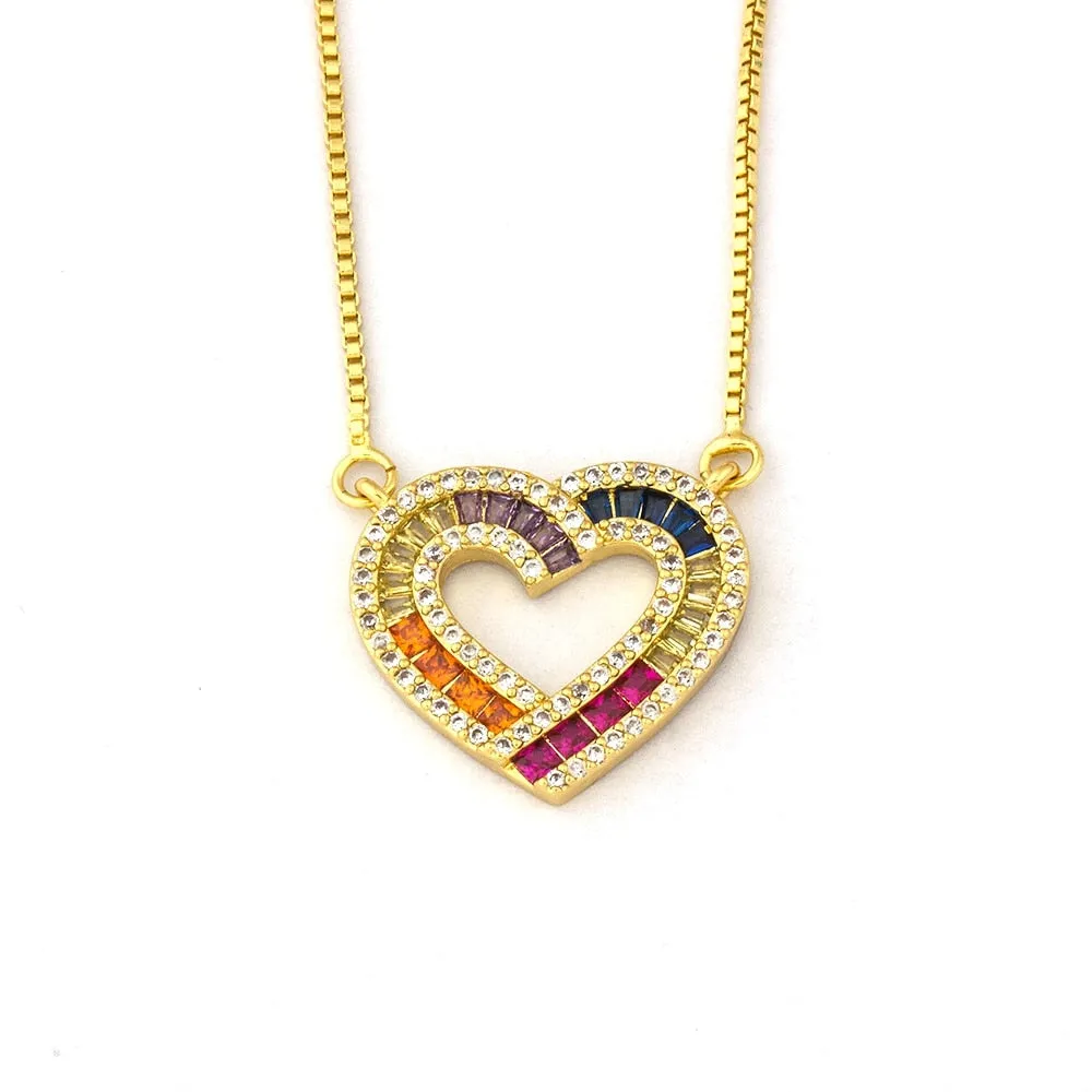 Heartbeat Rhinestones Necklace