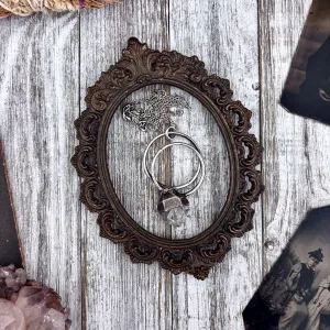 Herkimer Diamond Crystal  Necklace in Fine Silver / Foxlark Collection - One of a Kind