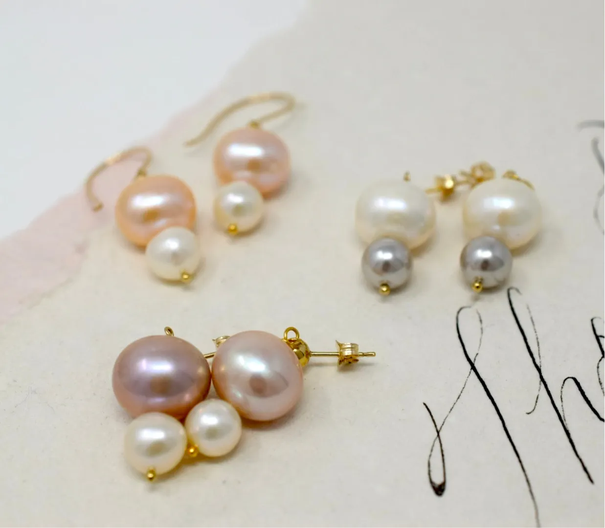 High Hopes: Pearl Stack Earrings, Limited Edition