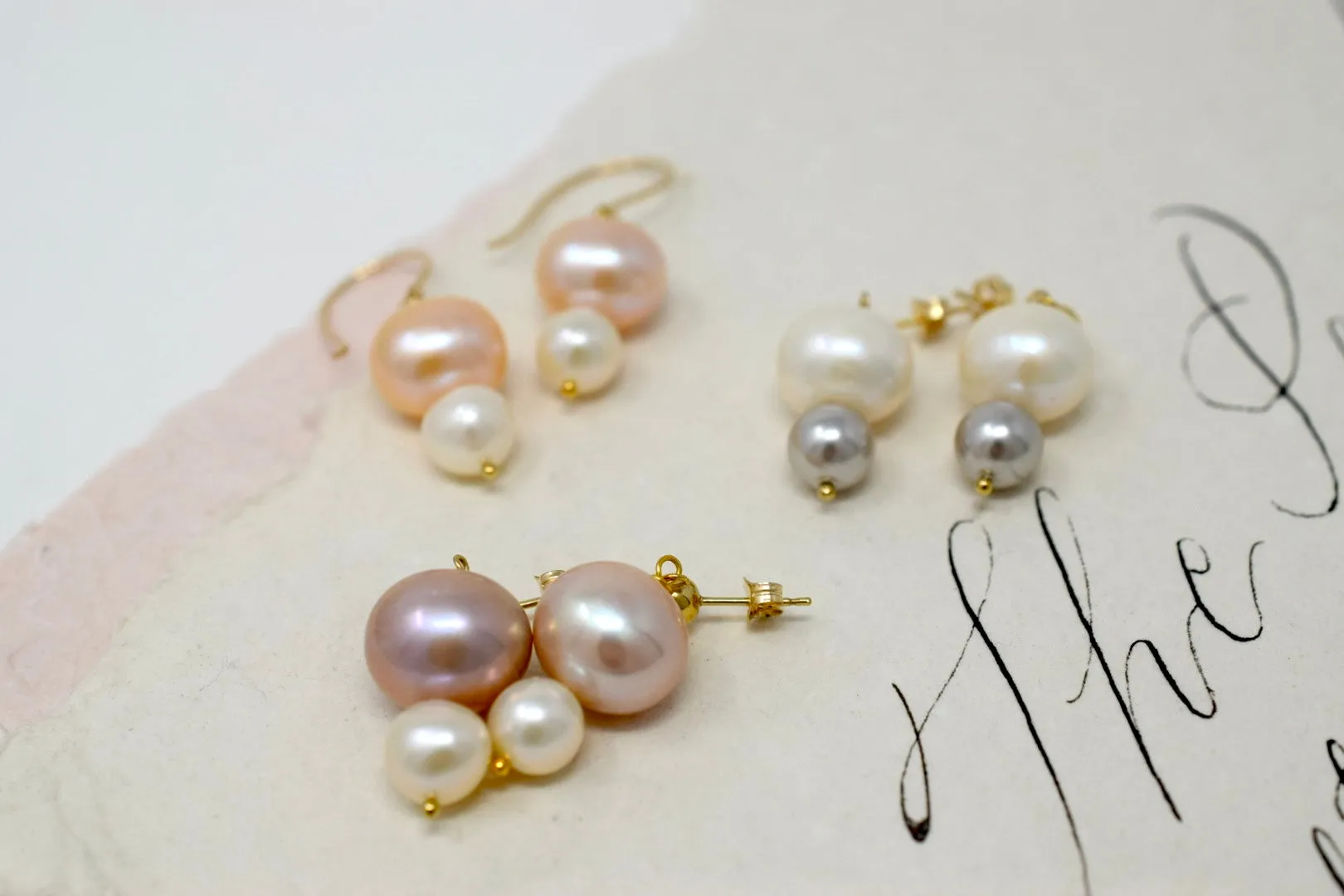 High Hopes: Pearl Stack Earrings, Limited Edition