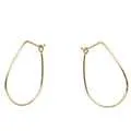 Hoop Earrings - Small Teardrop - Gold