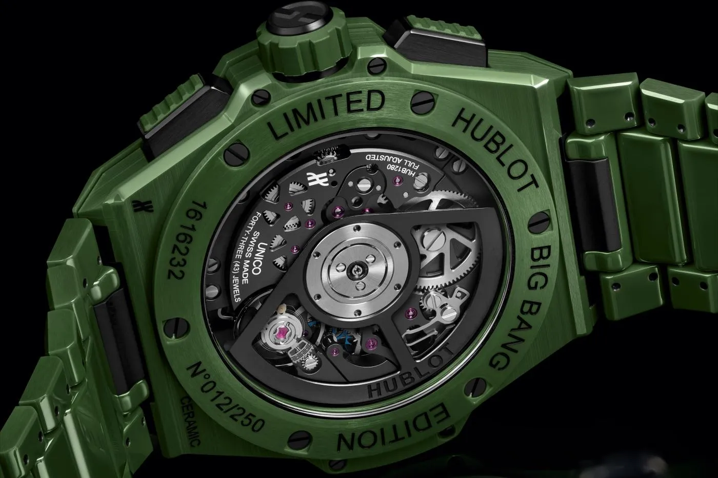 Hublot Big Bang INTEGRATED GREEN CERAMIC, 42mm, Ref# 451.GX.5220.GX, Unworn 2024