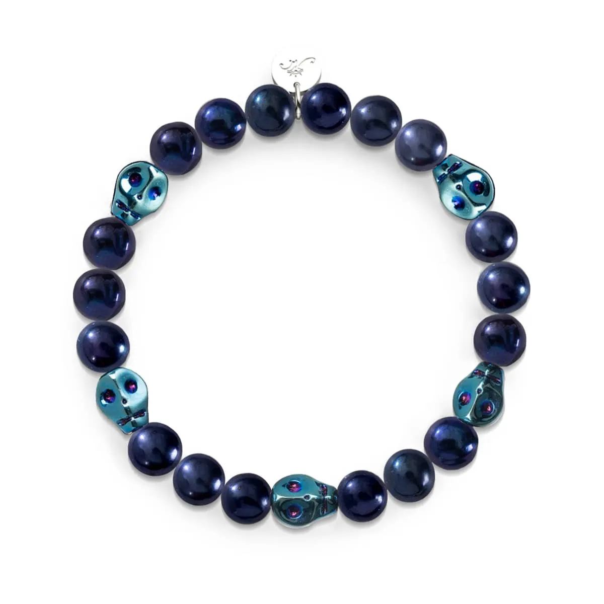 Hydra | Midnight Blue Freshwater Pearl  x Crystal Skull