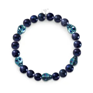 Hydra | Midnight Blue Freshwater Pearl  x Crystal Skull