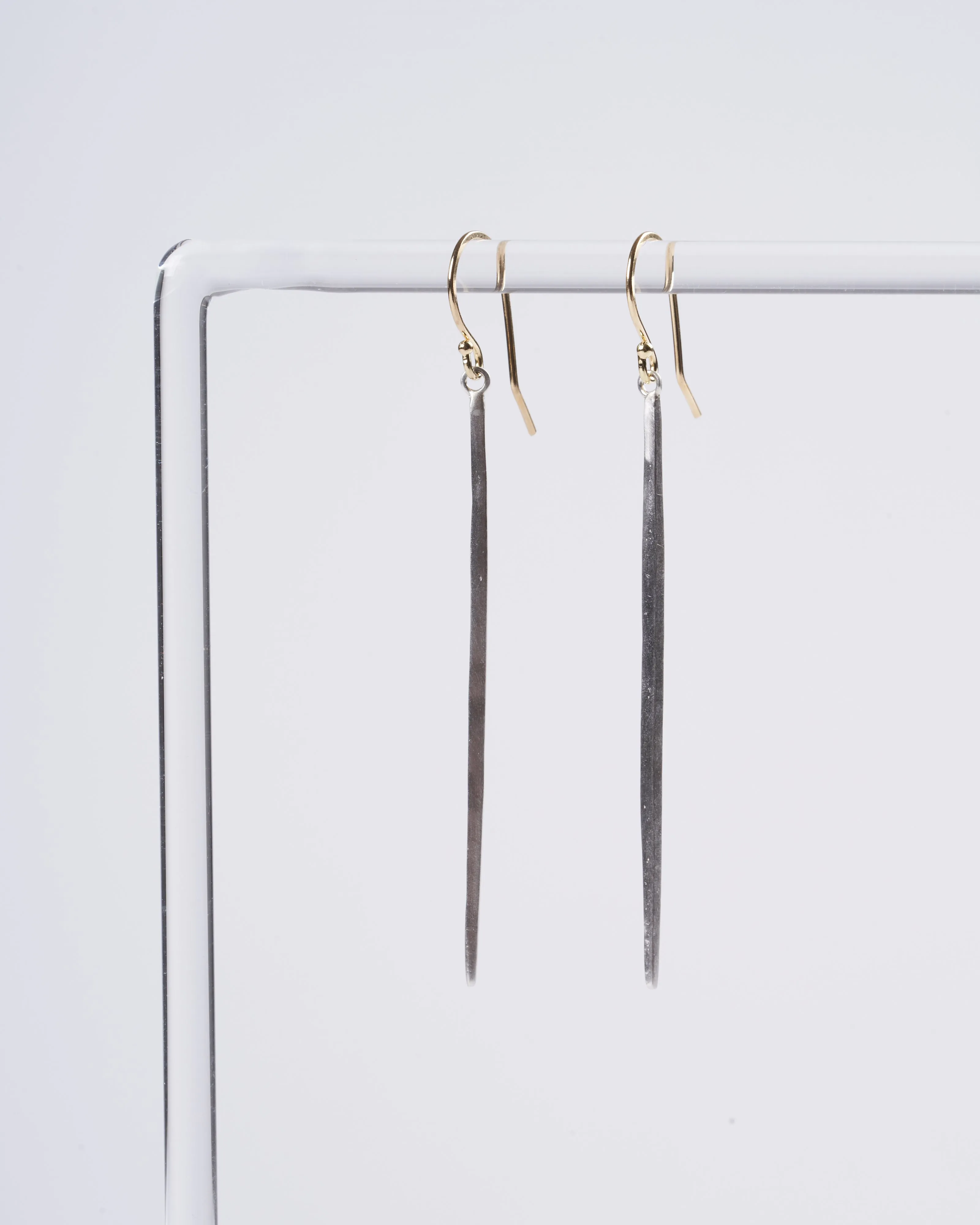 icicle earrings - silver