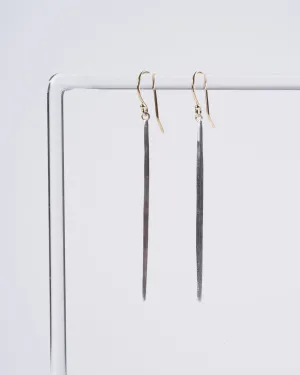 icicle earrings - silver