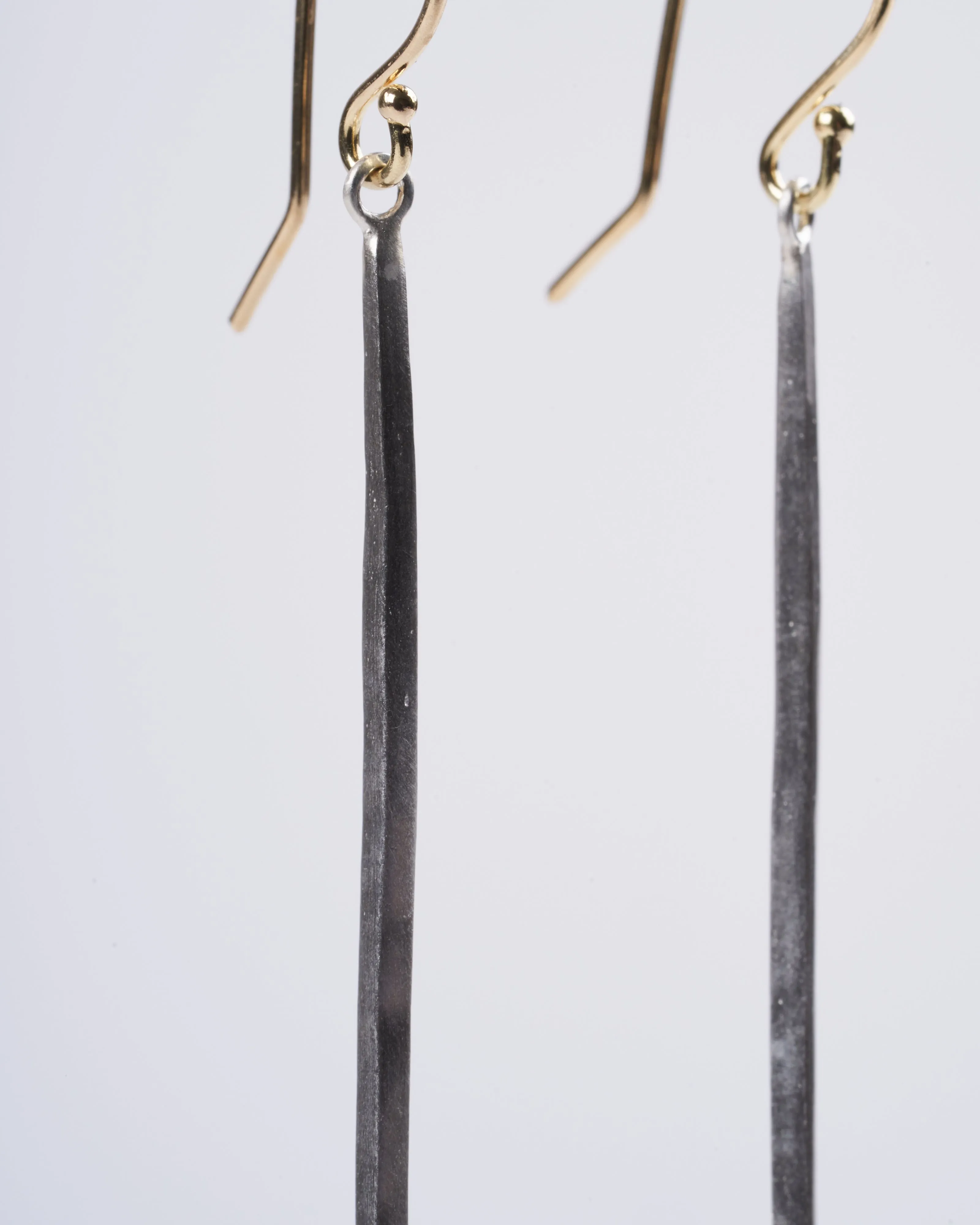 icicle earrings - silver