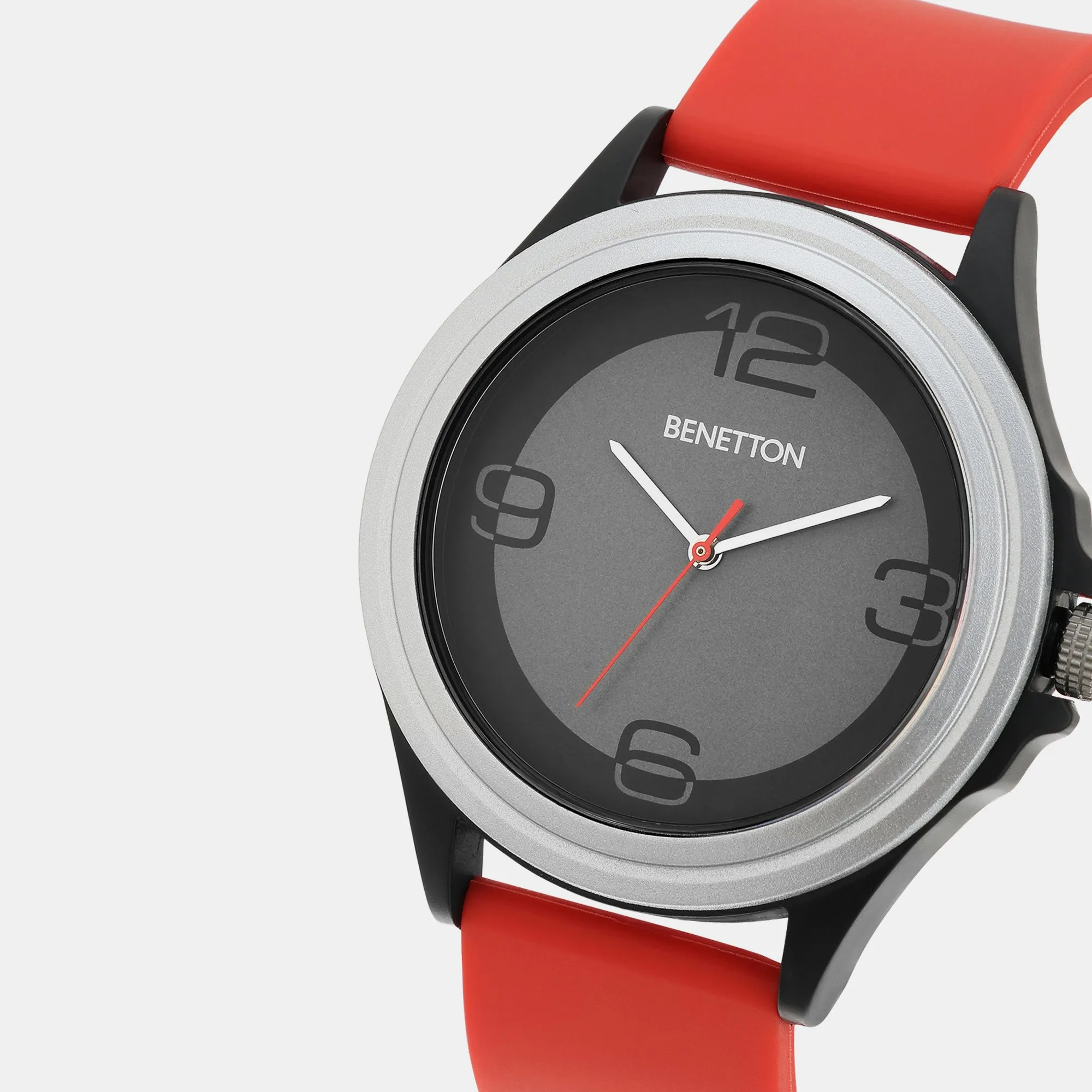 Iconic Grey Men's 3 Hands Analog Silicon Watch UWUCG0306