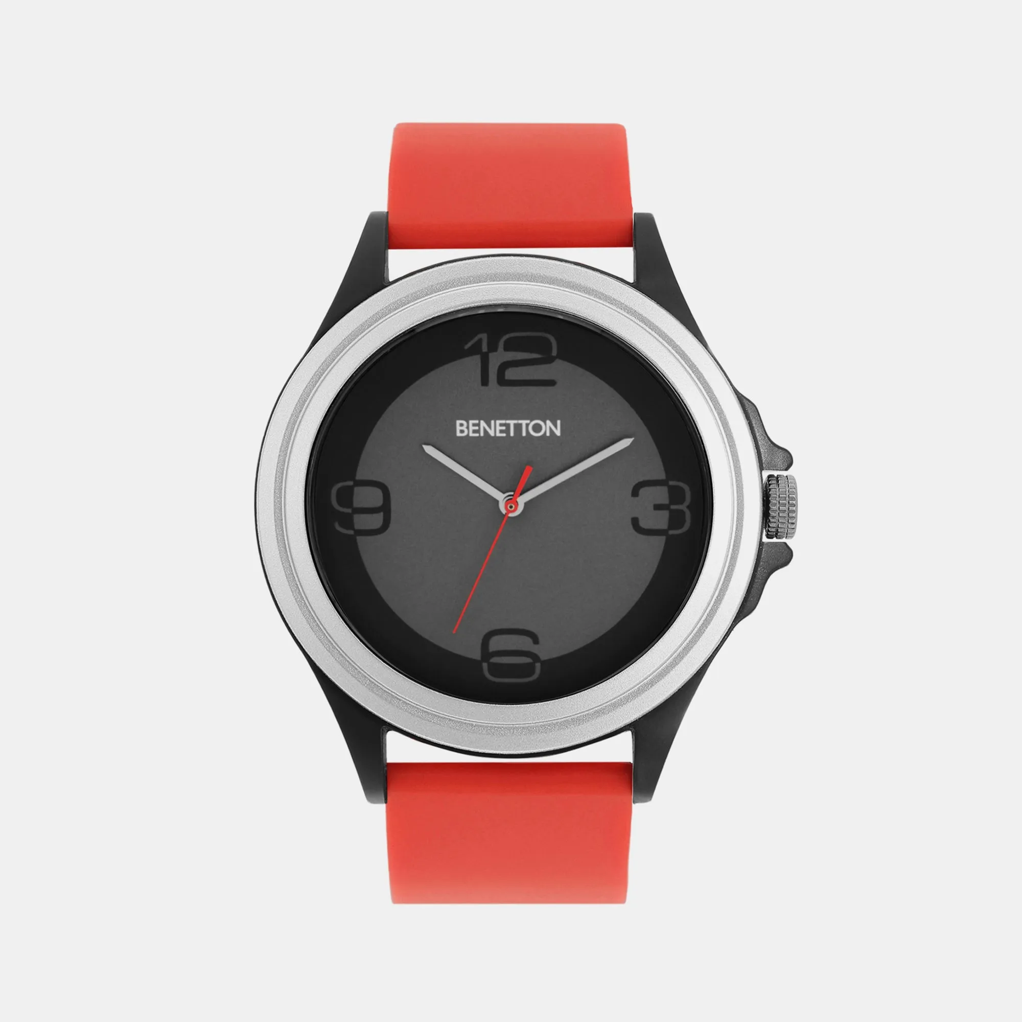 Iconic Grey Men's 3 Hands Analog Silicon Watch UWUCG0306