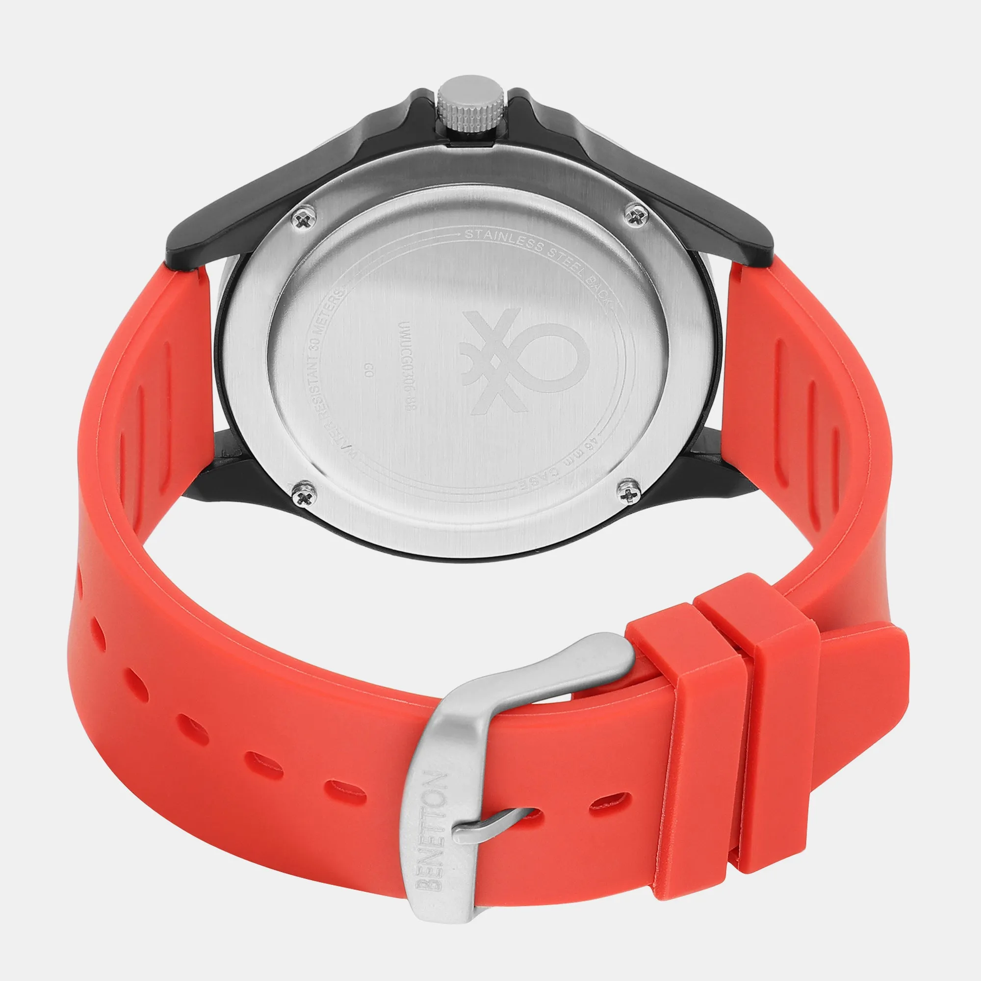 Iconic Grey Men's 3 Hands Analog Silicon Watch UWUCG0306