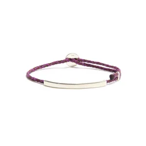ID Signature Bracelet in Aubergine Fleck