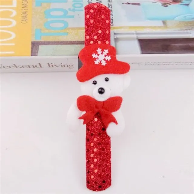 imixlot Illuminated Children Luminous Bracelets For Children Fabric Jewelry Christmas Series 8 Styles Accessories