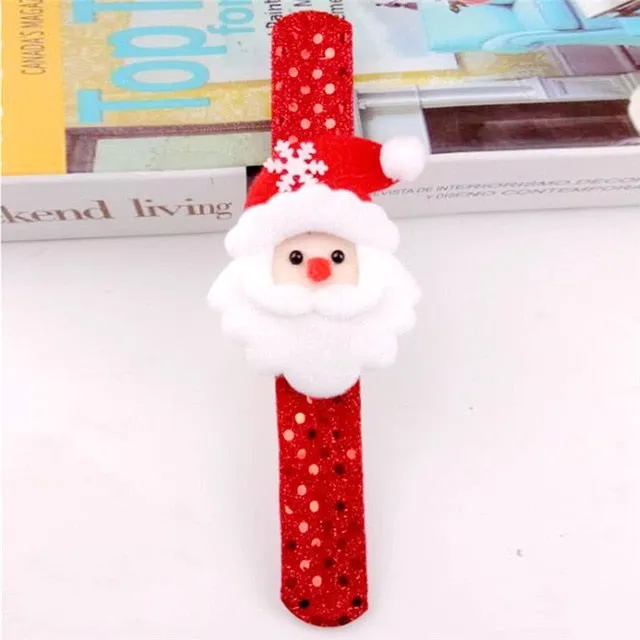 imixlot Illuminated Children Luminous Bracelets For Children Fabric Jewelry Christmas Series 8 Styles Accessories