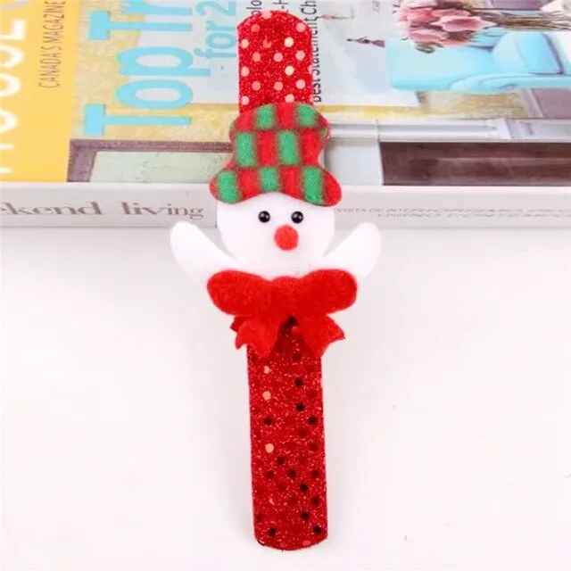 imixlot Illuminated Children Luminous Bracelets For Children Fabric Jewelry Christmas Series 8 Styles Accessories