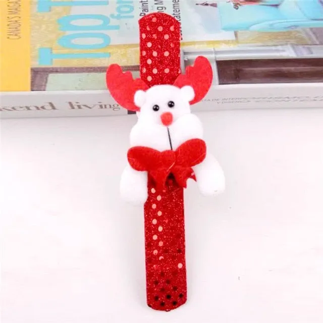 imixlot Illuminated Children Luminous Bracelets For Children Fabric Jewelry Christmas Series 8 Styles Accessories