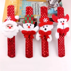 imixlot Illuminated Children Luminous Bracelets For Children Fabric Jewelry Christmas Series 8 Styles Accessories