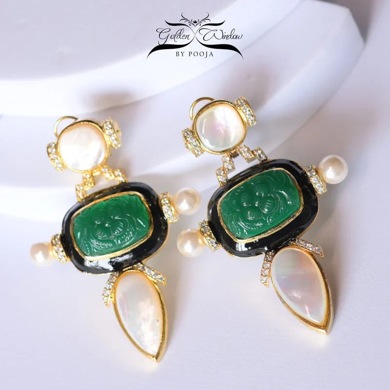 IMPERIAL MOP EARRINGS