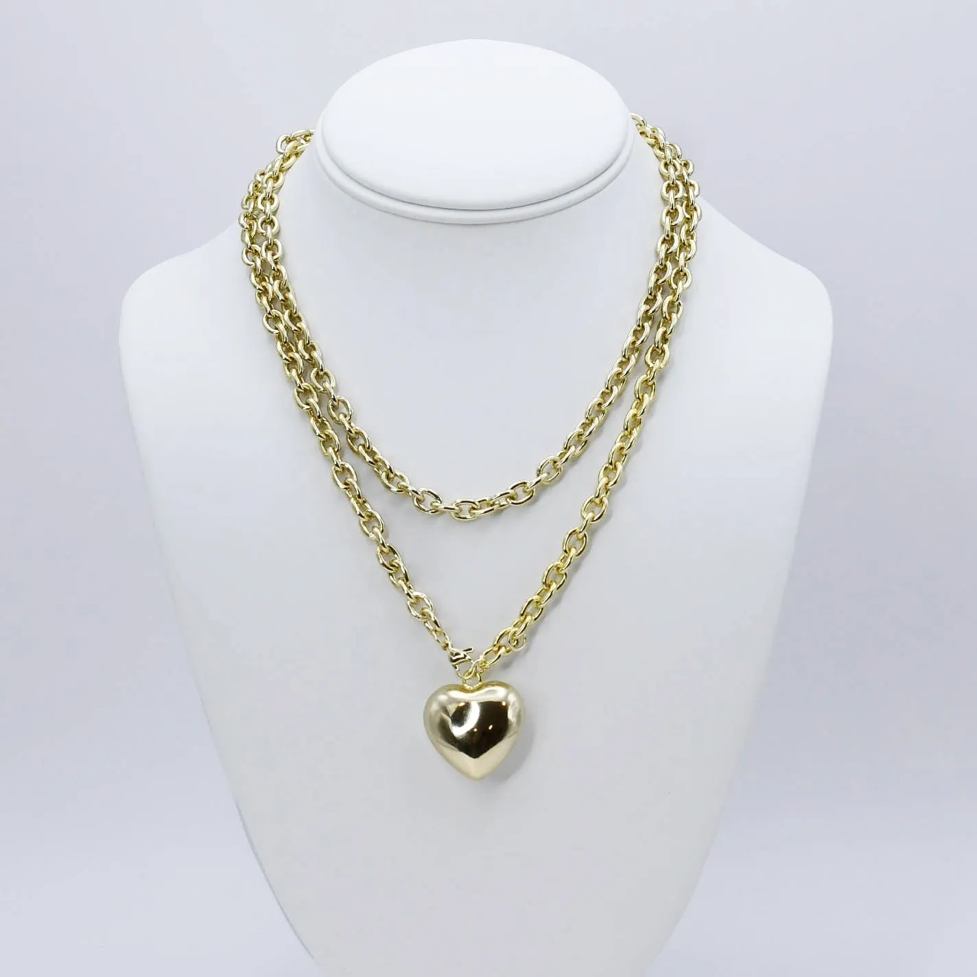 Infinity Heart Chain Gold J20