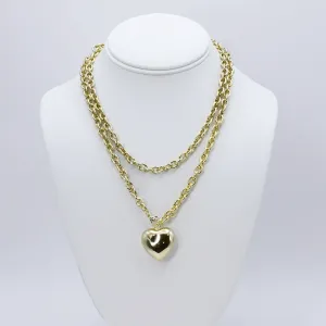 Infinity Heart Chain Gold J20