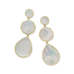 IPPOLITA Polished Rock Candy® 18K Yellow Gold Crazy 8 Earrings with Mother-of-Pearl Slice Inlays