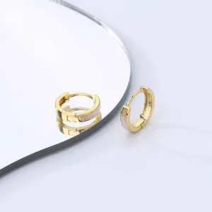 JWL Harmony Hoop Earrings - Gold Plated or Sterling Silver