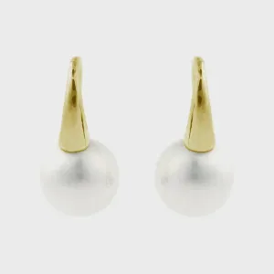 Karina White Pearl Earrings
