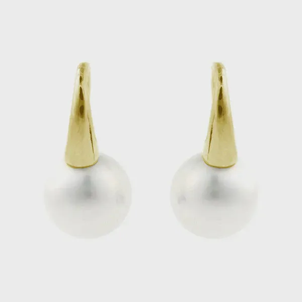 Karina White Pearl Earrings