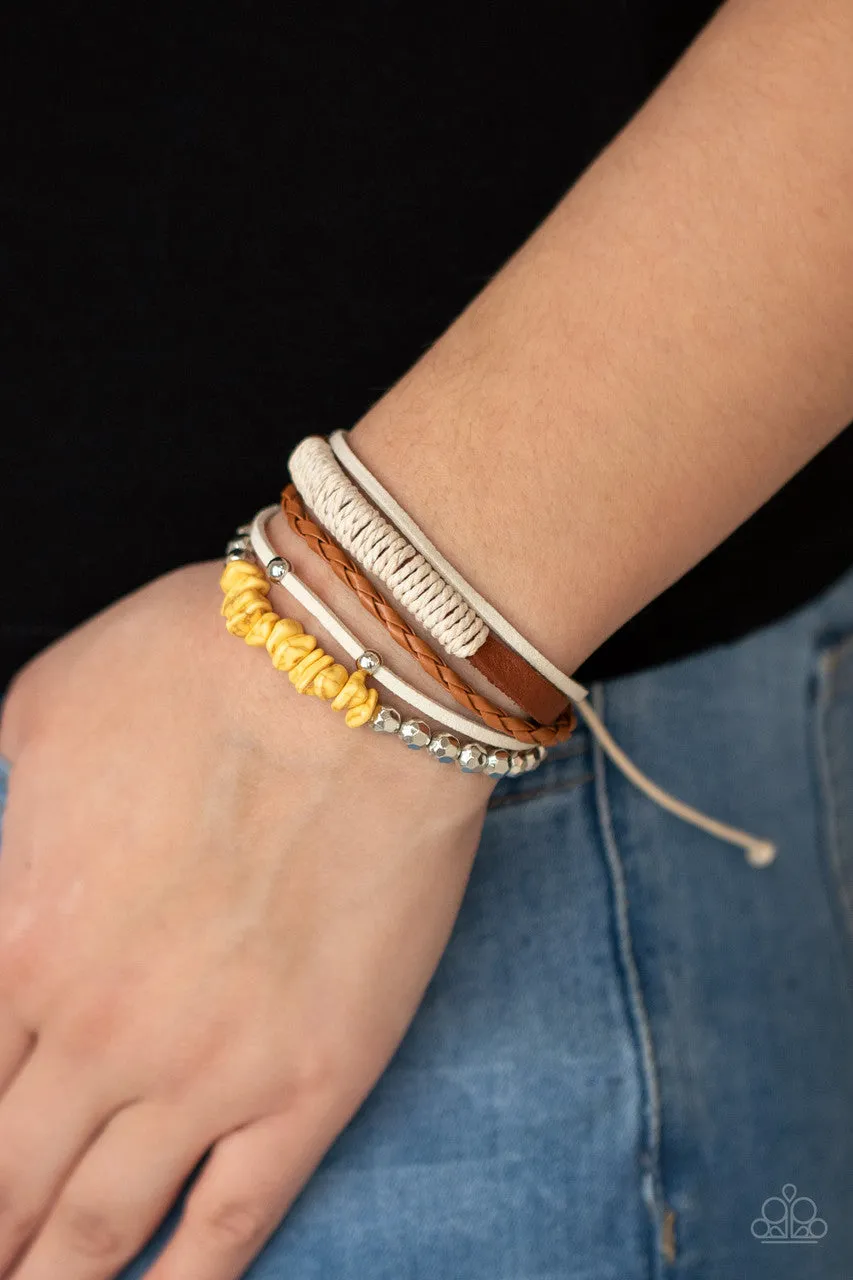 Keep at ROAM Temperature Yellow Paparazzi Bracelet