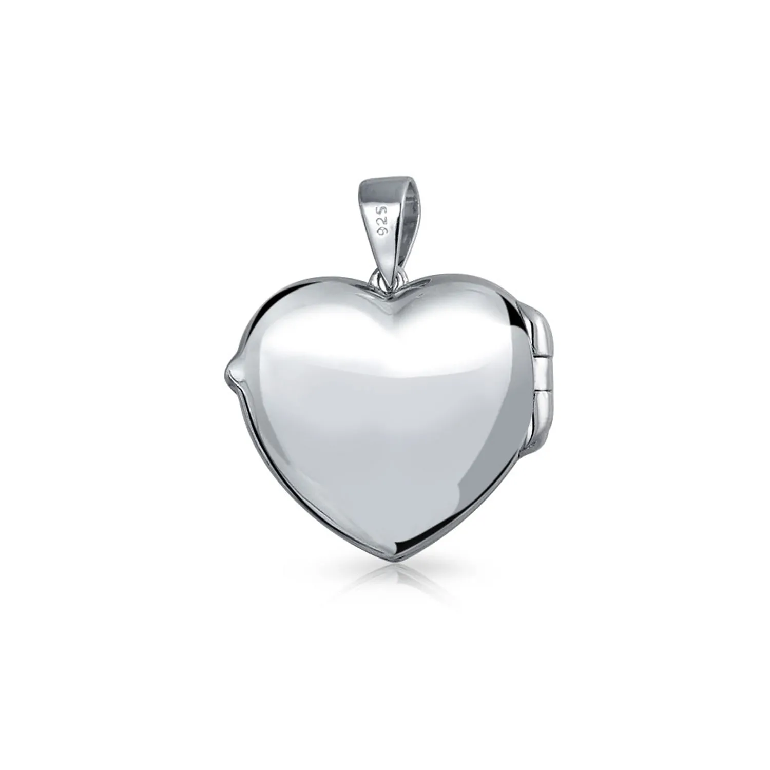 Keepsake Heart Locket Necklace with Pink Ribbon for Breast Cancer Awareness
